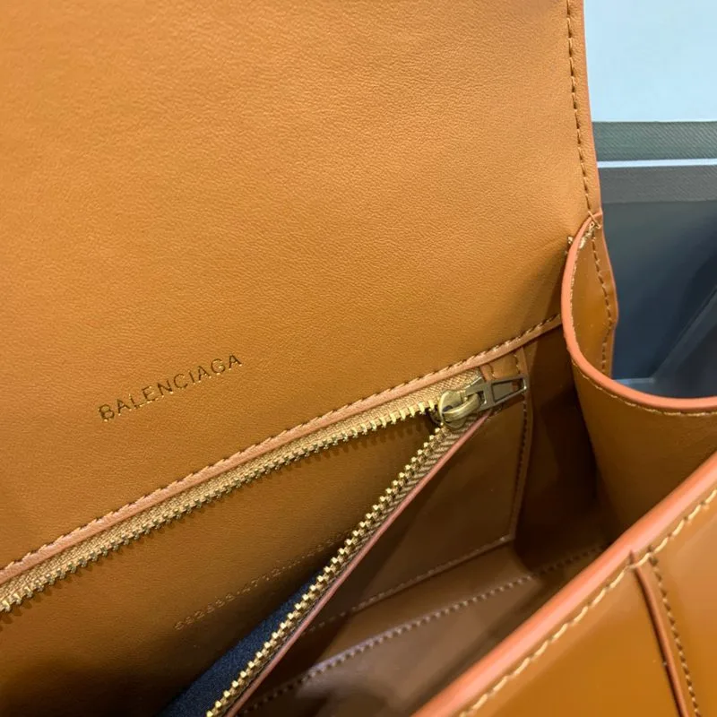 Balenciaga Hourglass Small Handbag In Brown - Image 5