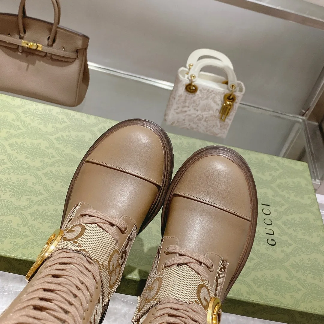 Gucci Blondie Women’s Boots Beige - Image 8