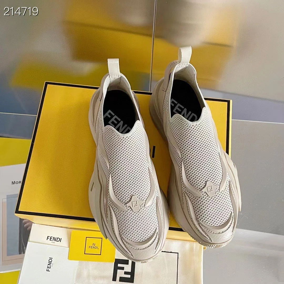 Fendi Flow Beige Sneakers 7E1504AHI8F0EJB - Image 7