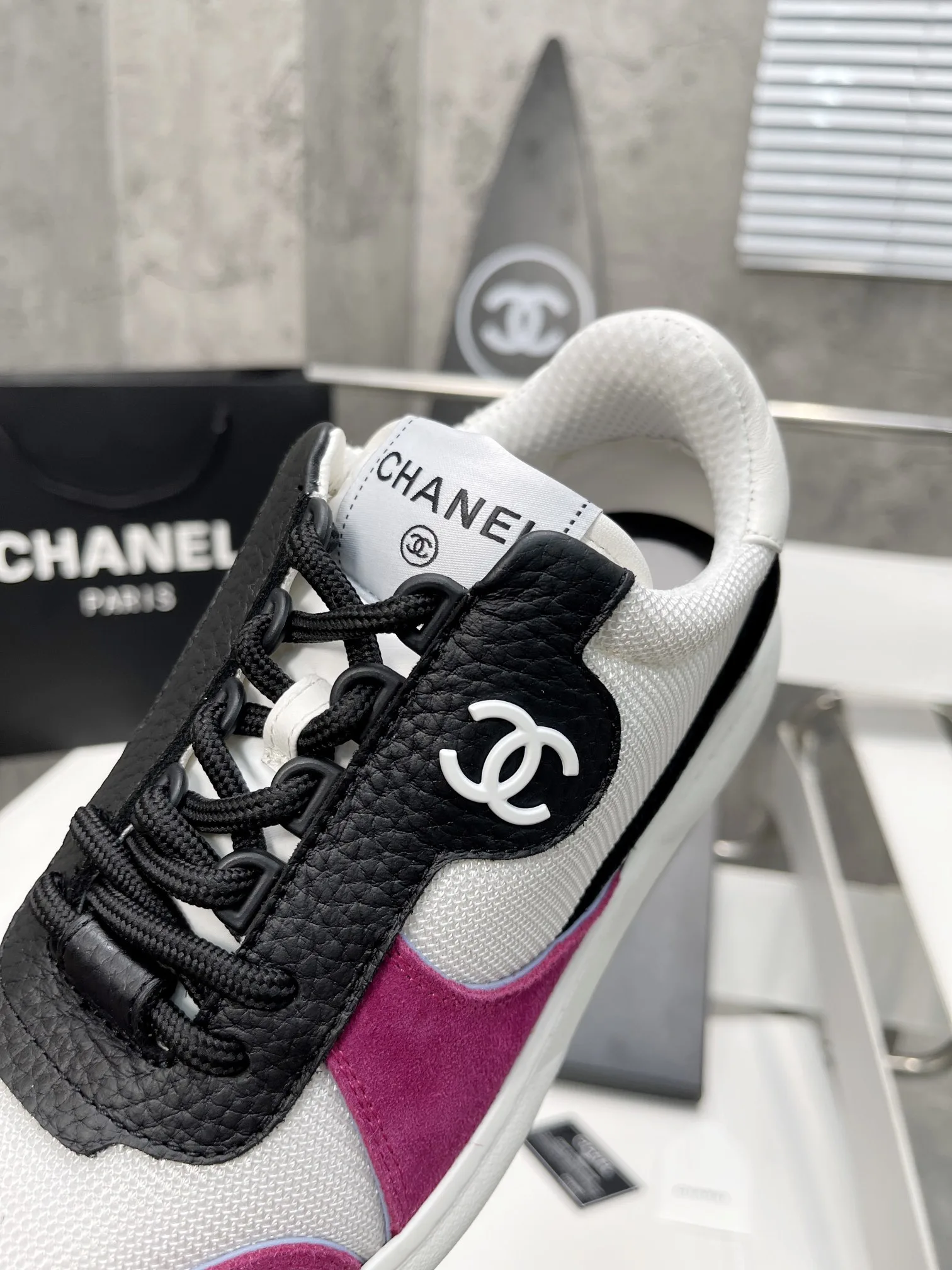 Chanel Sneakers White/Rosy , Shoes - Image 5