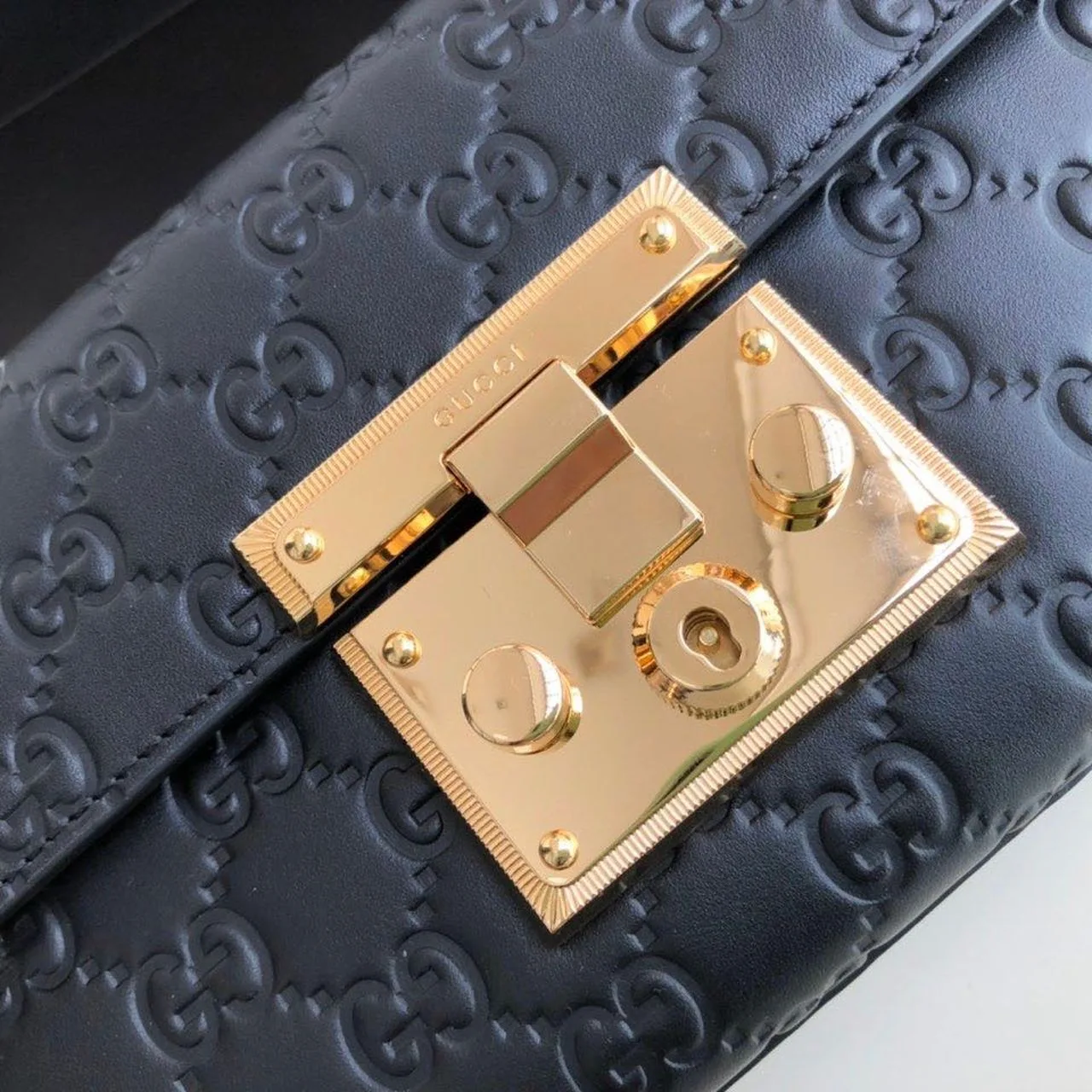 Gucci Padlock Small Gucci Shoulder Bag Black Gucci / GG - Image 3