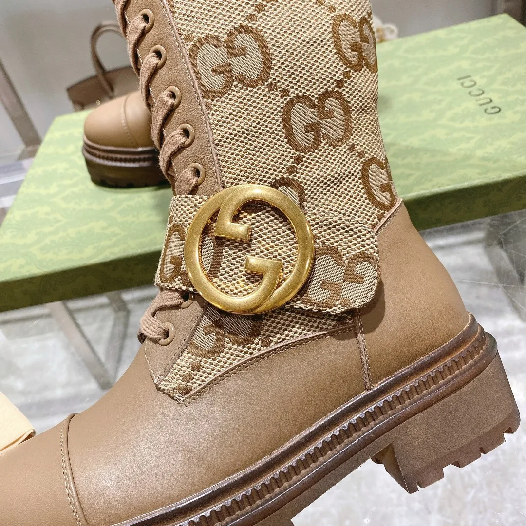 Gucci Blondie Women’s Boots Beige - Image 3