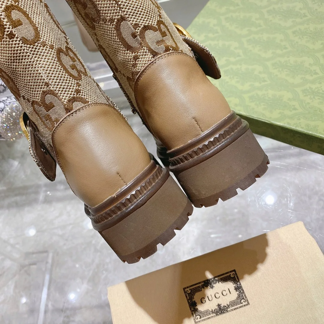 Gucci Blondie Women’s Boots Beige - Image 5
