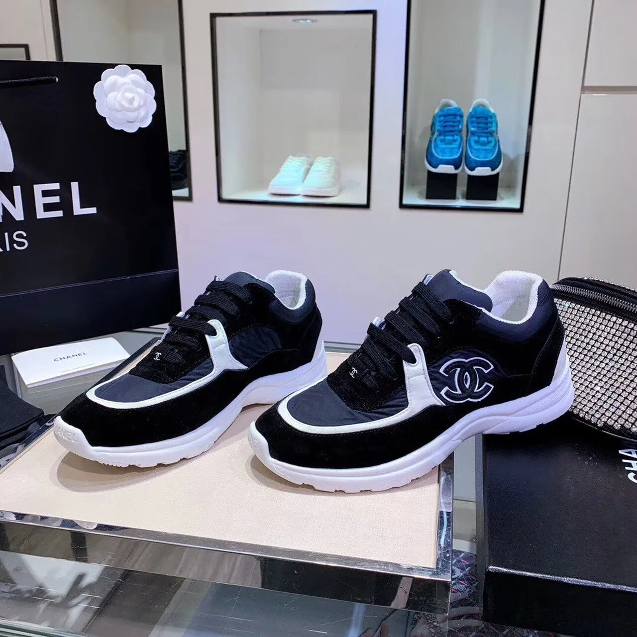 Chanel Sneakers Black/White , Women’s Shoes - Image 6