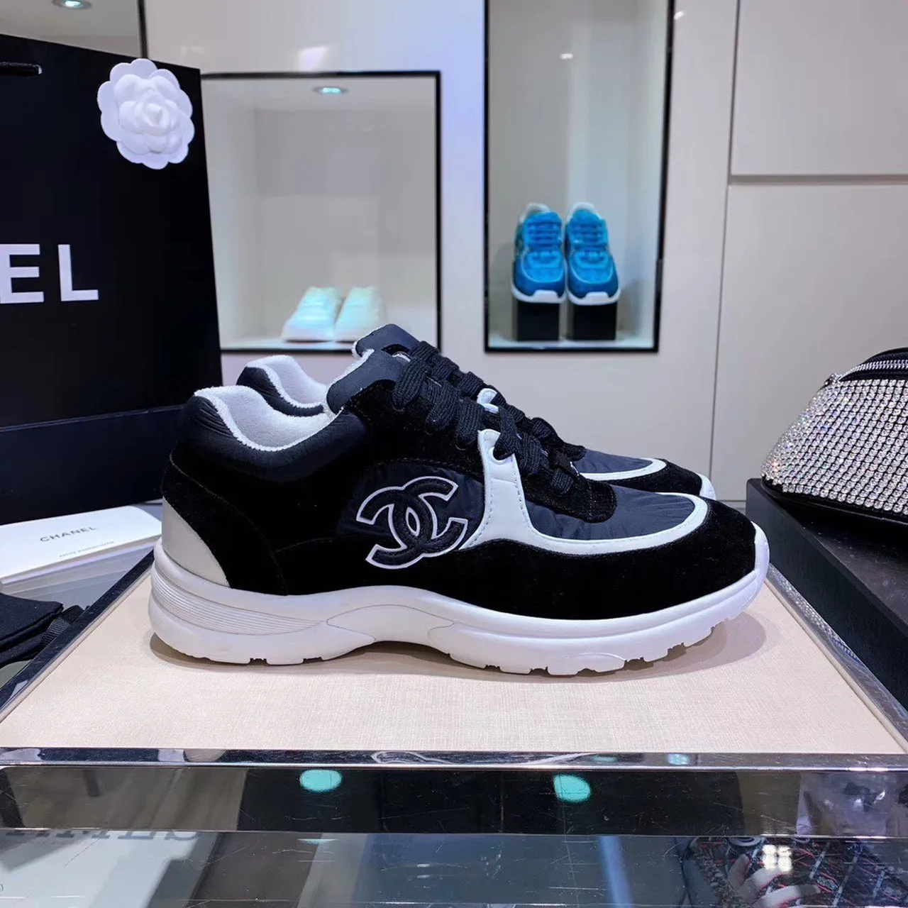 Chanel Sneakers Black/White