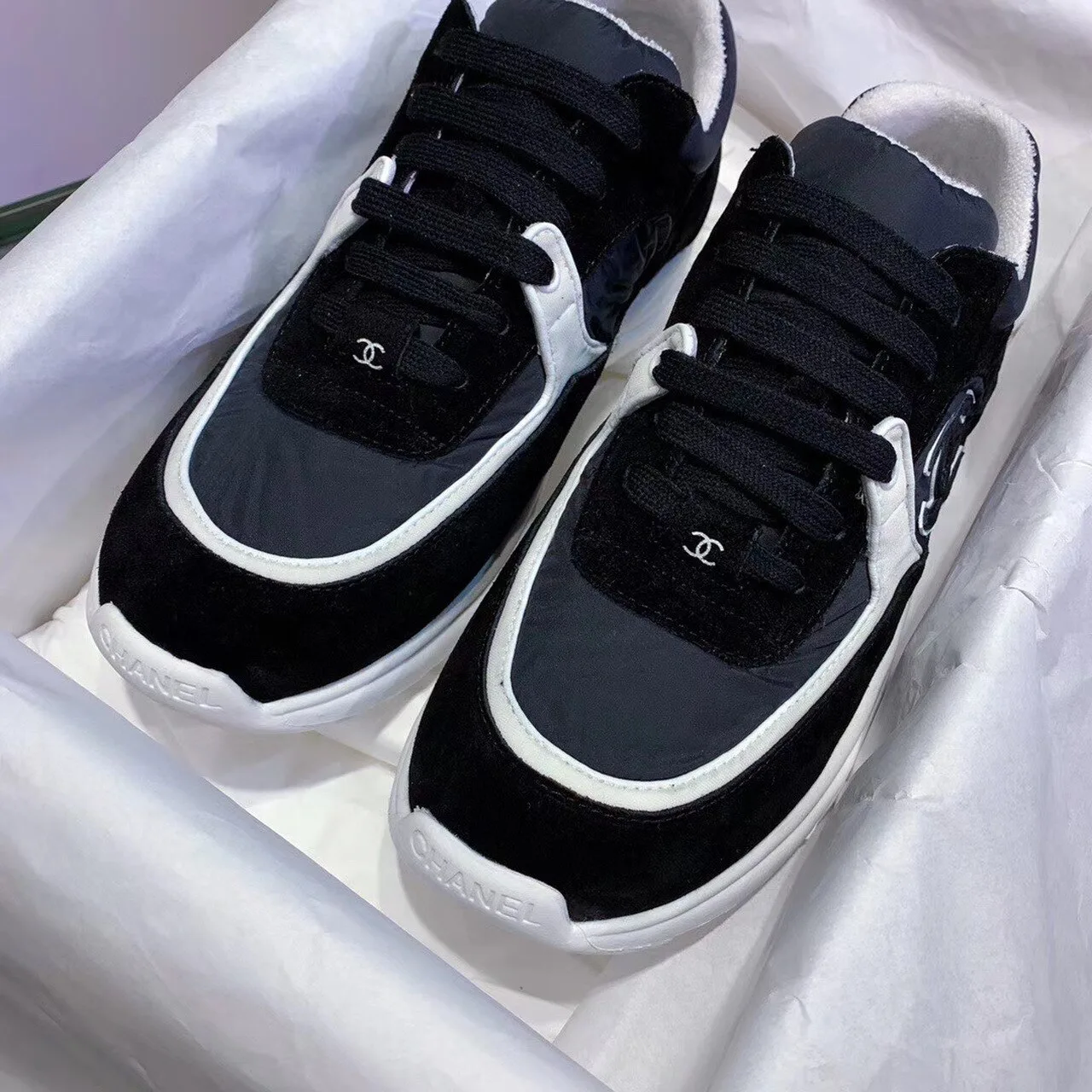 Chanel Sneakers Black/White , Women’s Shoes - Image 11