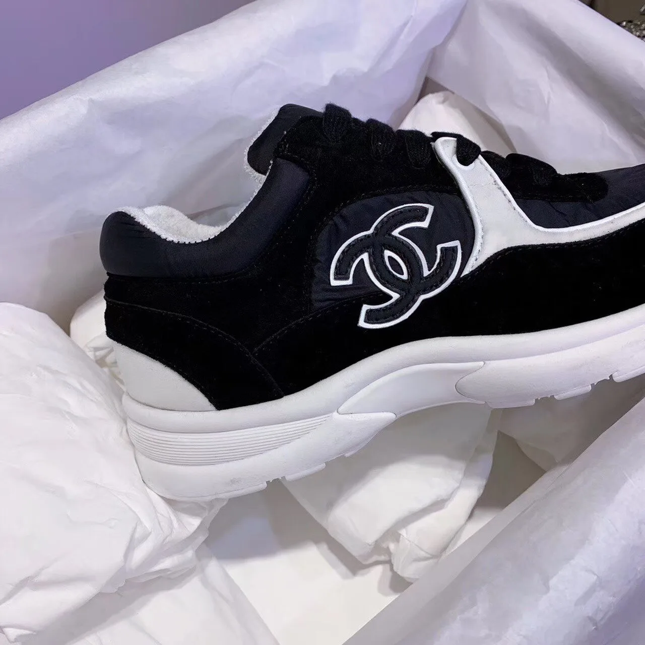 Chanel Sneakers Black/White , Women’s Shoes - Image 7
