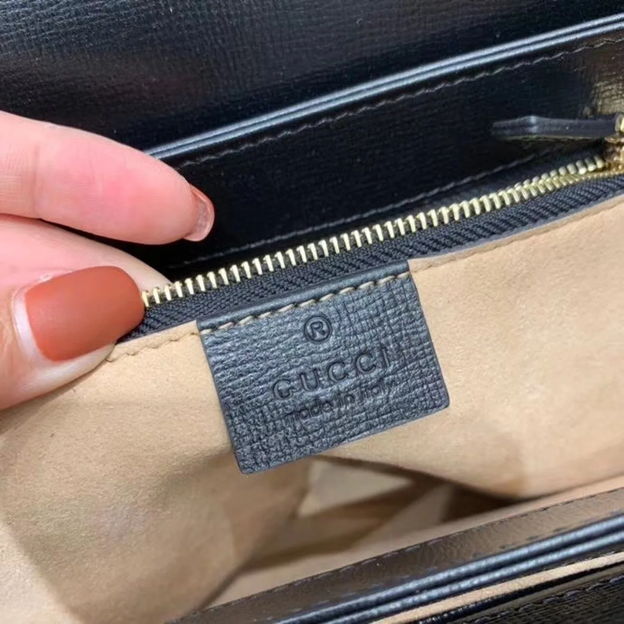 Gucci Horsebit 1955 Shoulder Bag Black Textured With A Vintage Effect / GG - Image 11