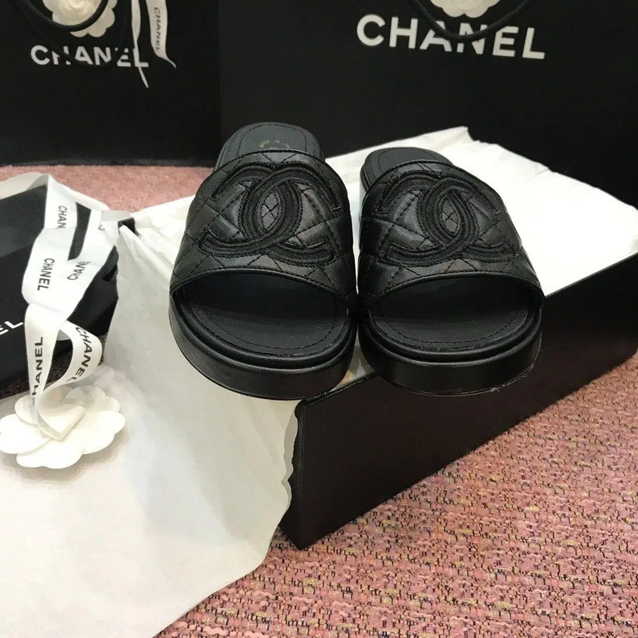 Chanel Mules Black , Shoes - Image 4