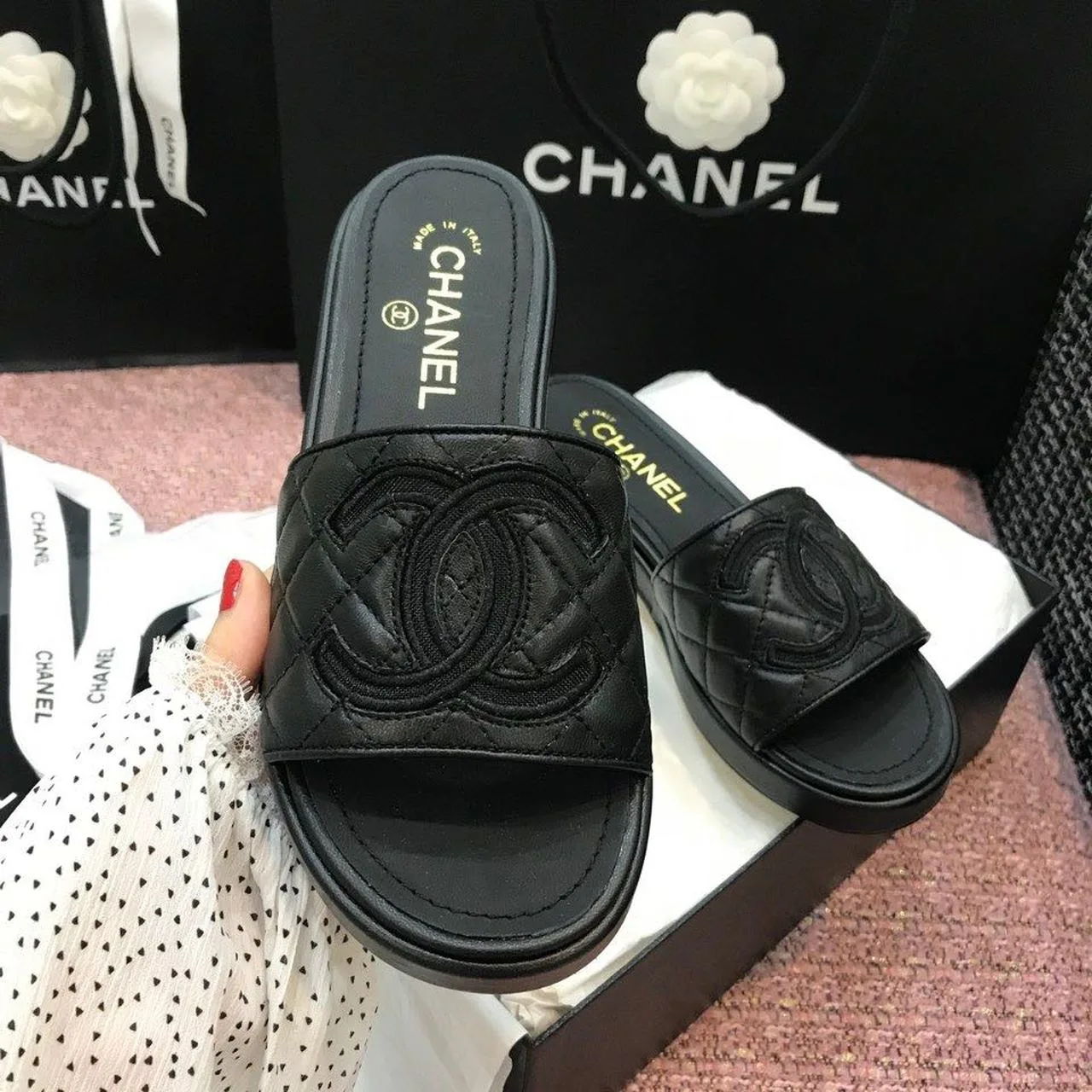 Chanel Mules Black , Shoes - Image 5
