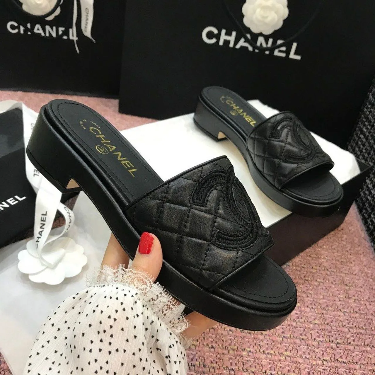 Chanel Mules Black , Shoes - Image 3