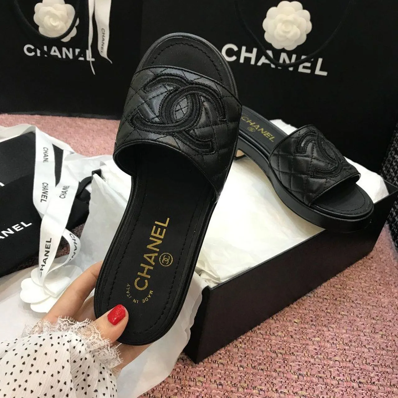 Chanel Mules Black , Shoes - Image 8
