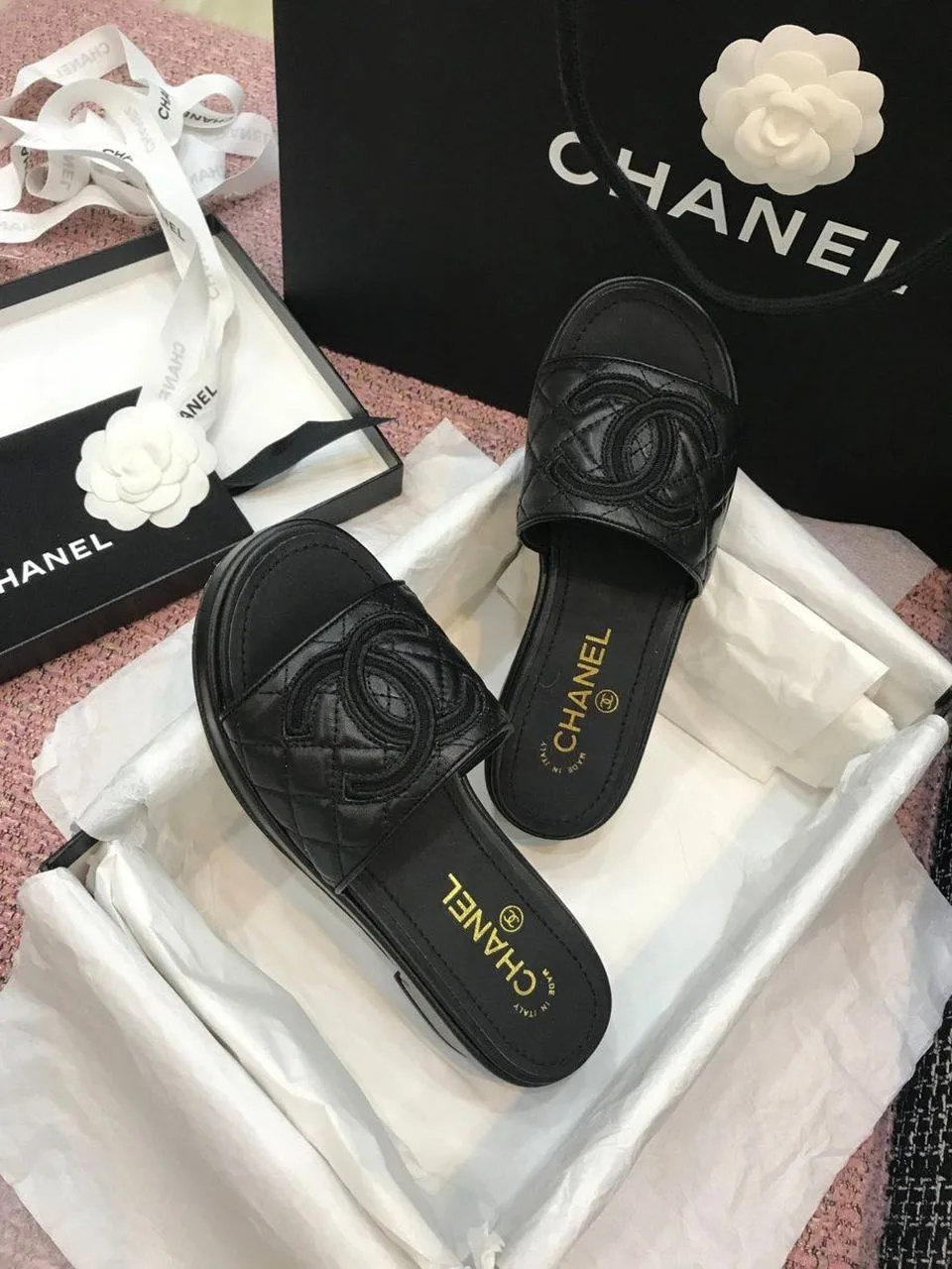 Chanel Mules Black , Shoes - Image 7