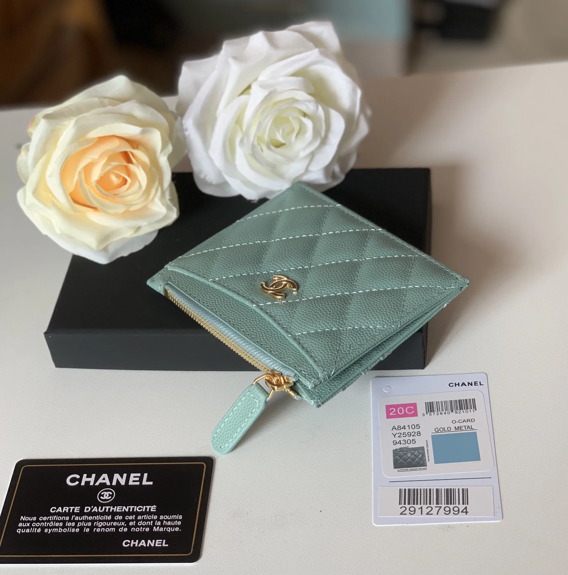 Chanel Flat Card Holder Mint Bag / - Image 3