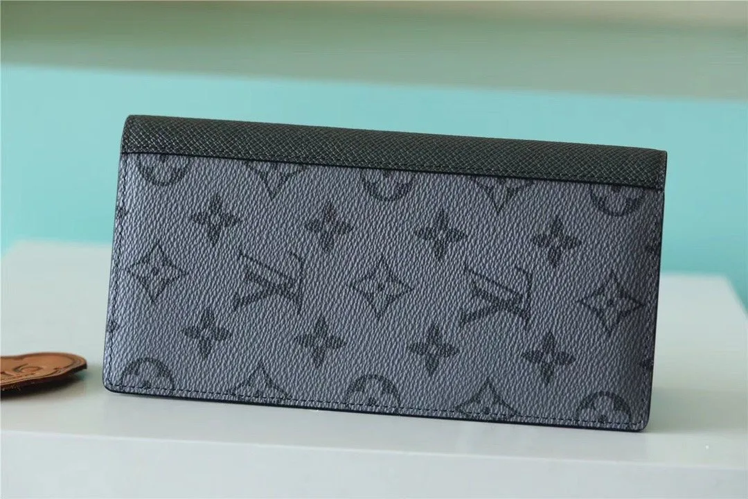 Louis Vuitton Brazza Wallet Monogram Eclipse Canvas , / - Image 7