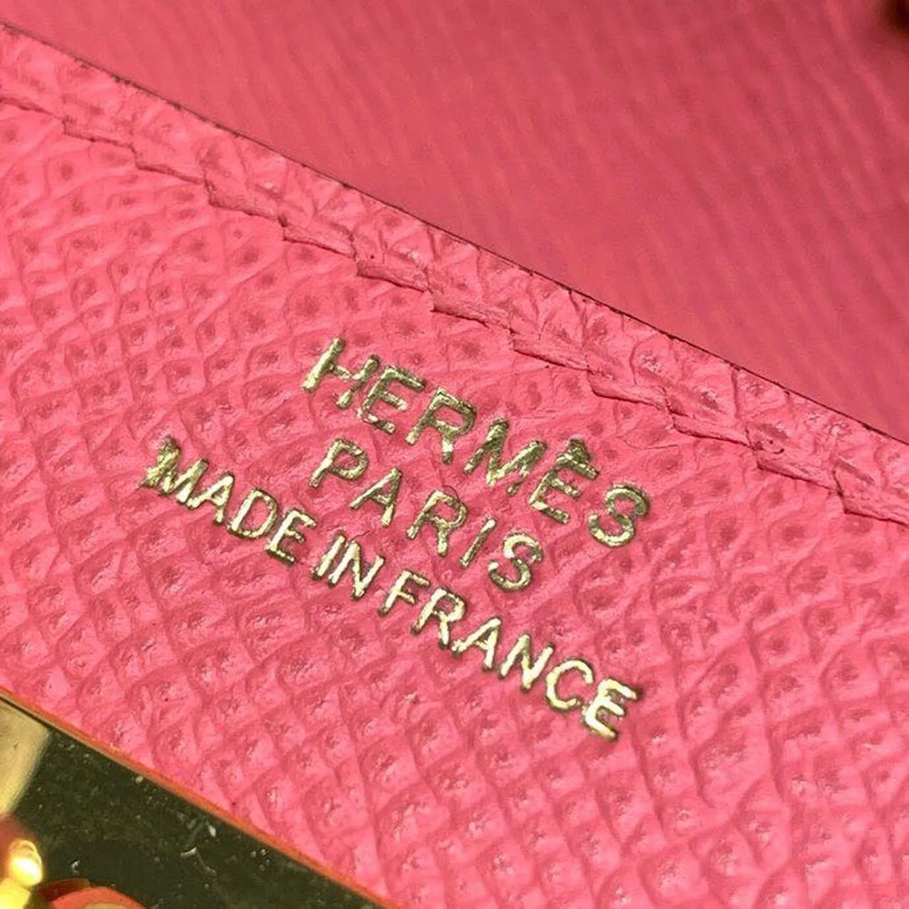 Hermes Kelly Wallet To Go Woc Pink With Gold Toned Hardware Bag / - Image 13