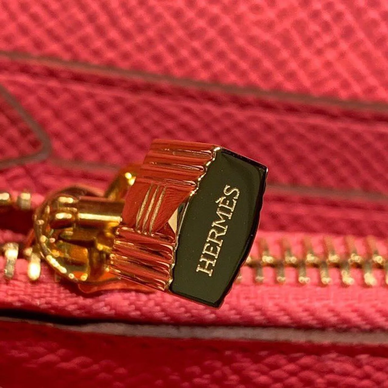 Hermes Kelly Wallet To Go Woc Pink With Gold Toned Hardware Bag / - Image 19