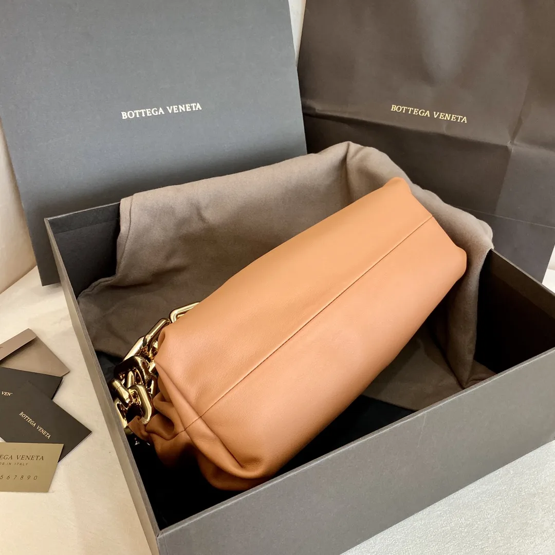 Bottega Veneta Chain Pouch Light Orange - Image 4
