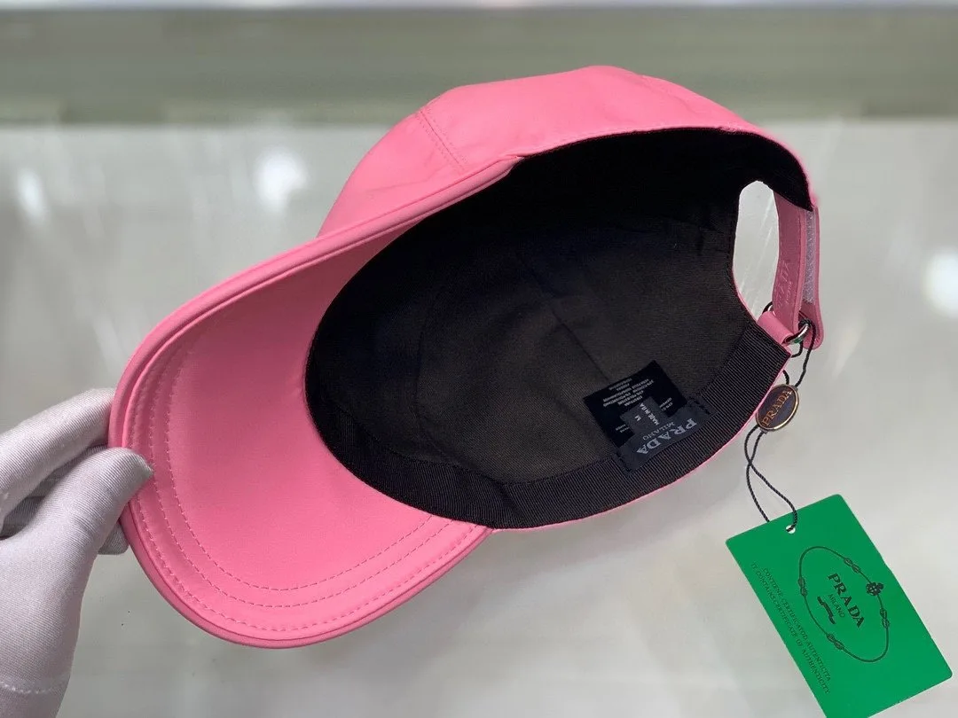 Prada Re-Nylon Baseball Cap Pink Prada - Image 3