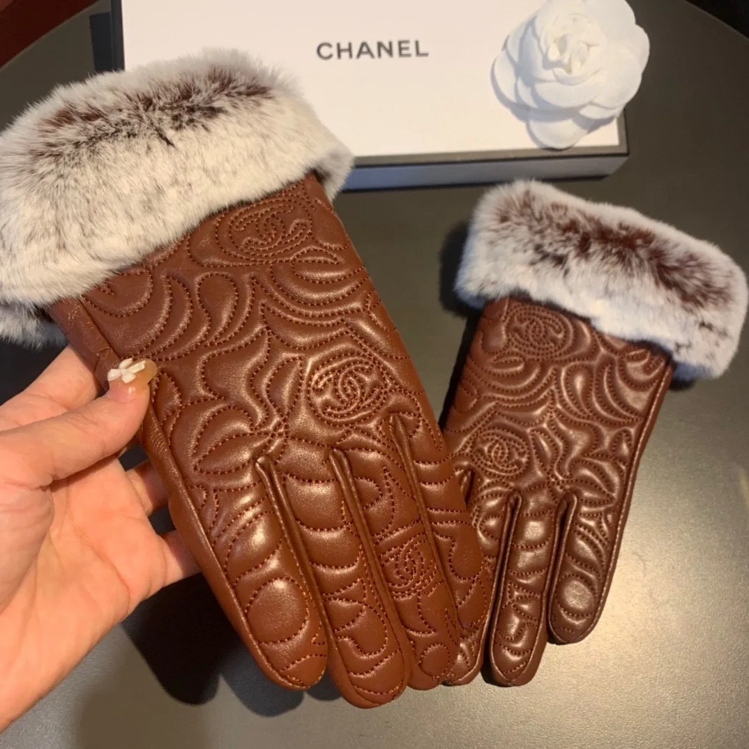 Chanel Gloves In Brown - Image 9