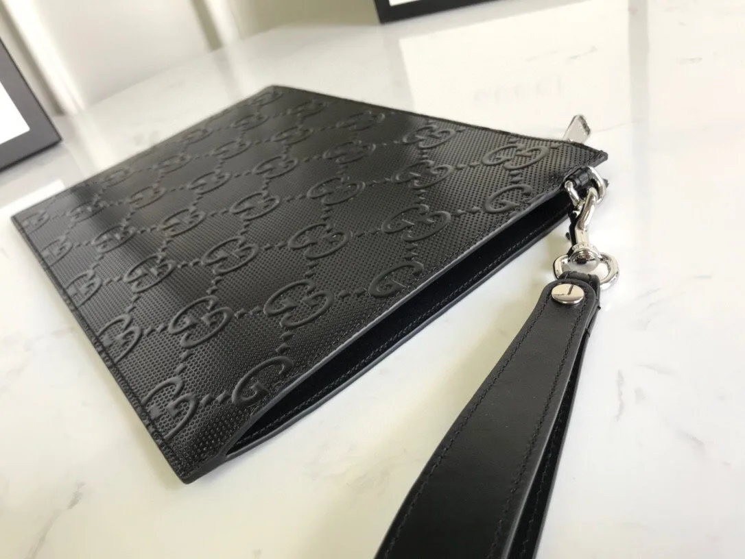 Gucci GG Embossed Pouch Black , Men’s Pouch / - Image 7