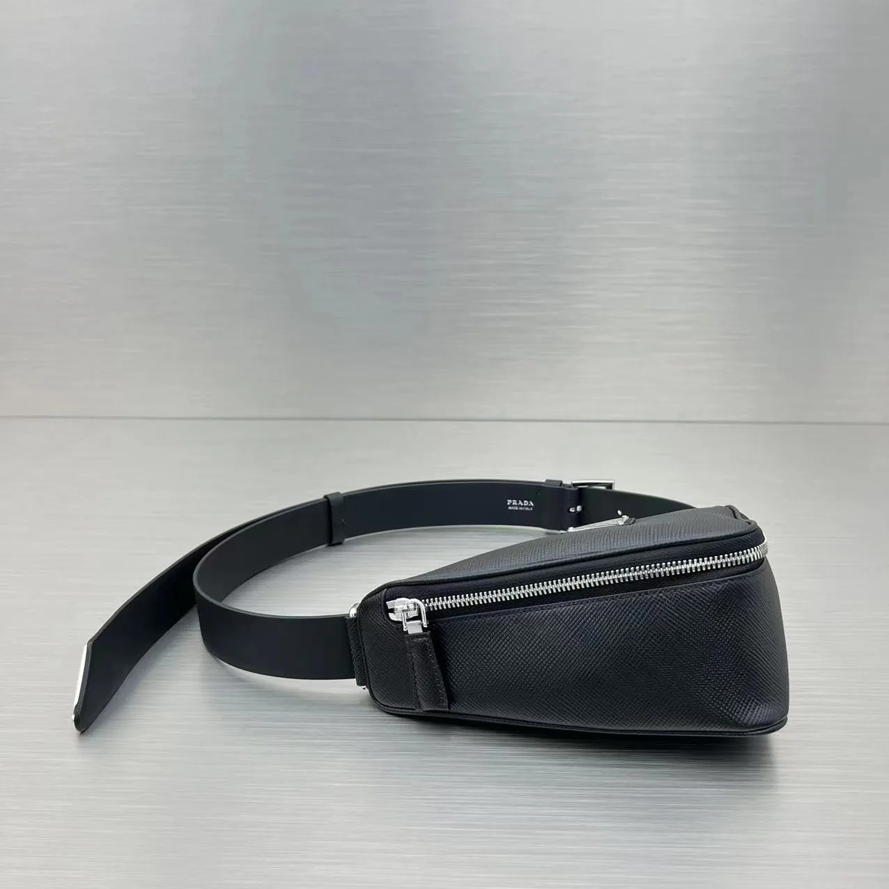 Prada Triangle Mini Bag Black - Image 3