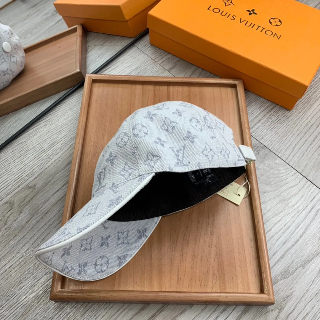 Alternative view of Louis Vuitton Monogram Jacquard Denim Cap Grey LV