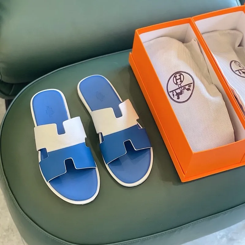 Alternative view of Hermes Izmir Sandal White/Blue