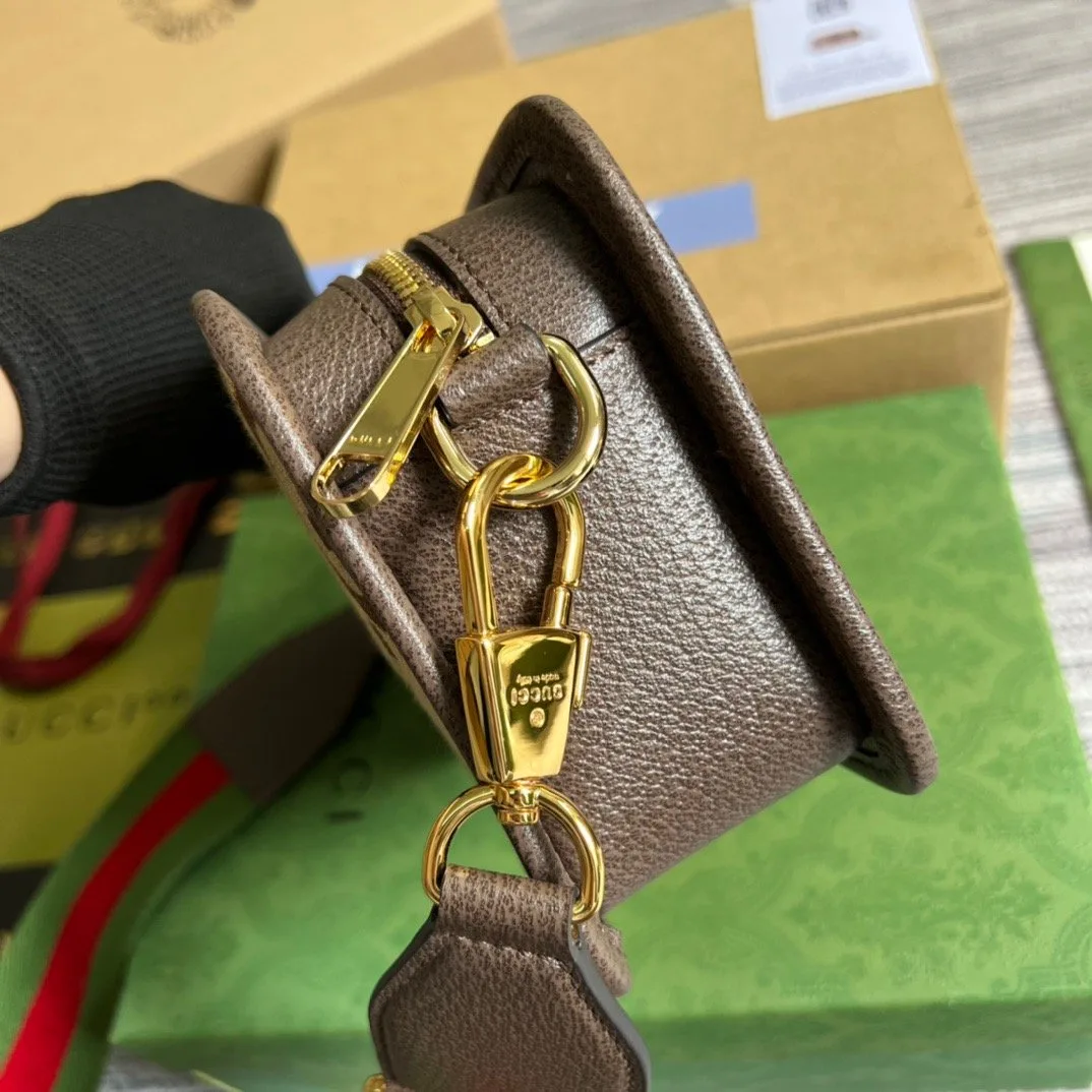Gucci Jumbo GG Mini Bag Camel And Ebony Jumbo GG Canvas / - Image 6