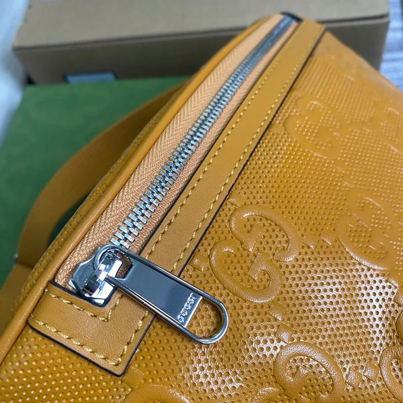 Gucci GG Embossed Belt Bag Yellow GG Embossed / - Image 7