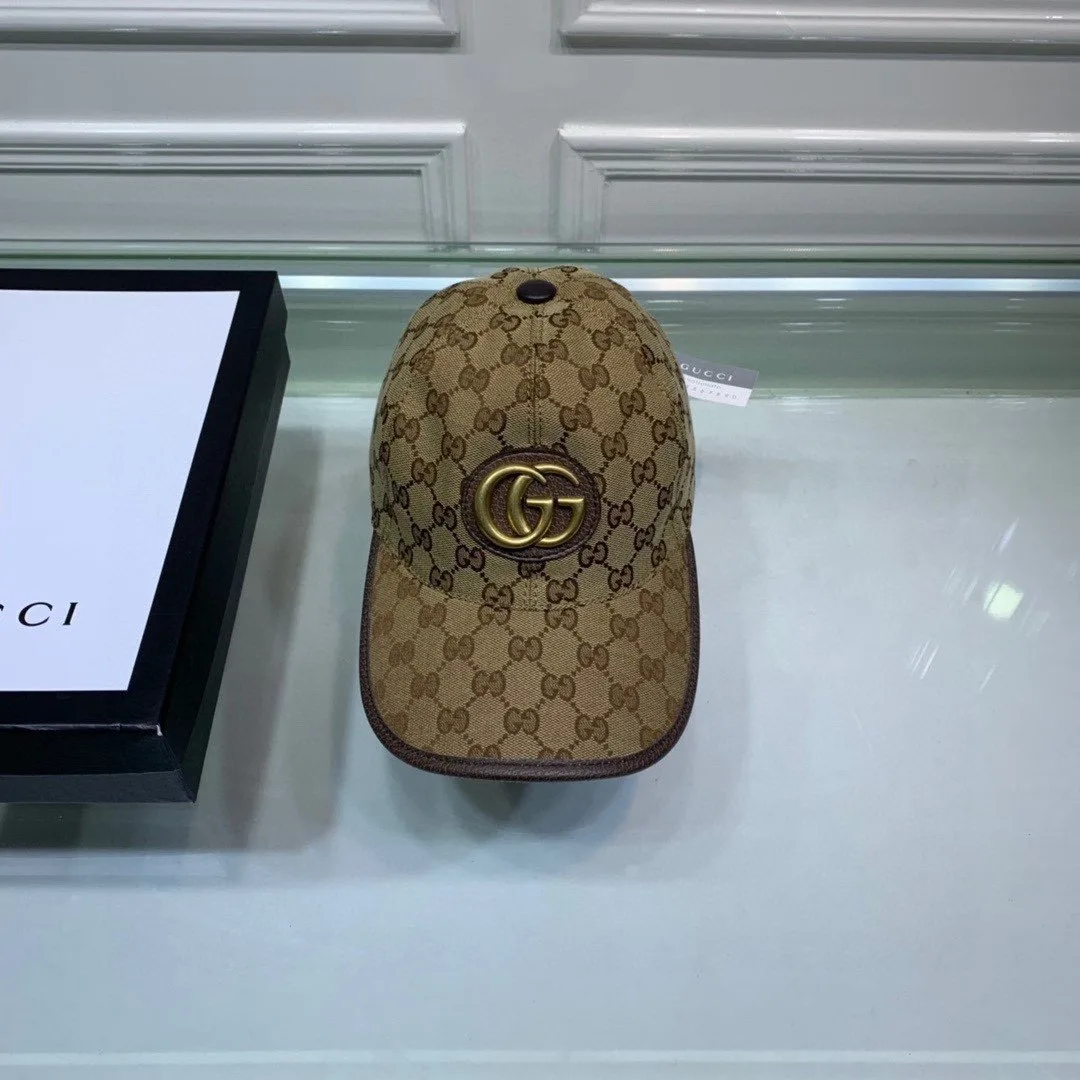 Gucci Canvas Baseball Hat Grey GG - Image 3
