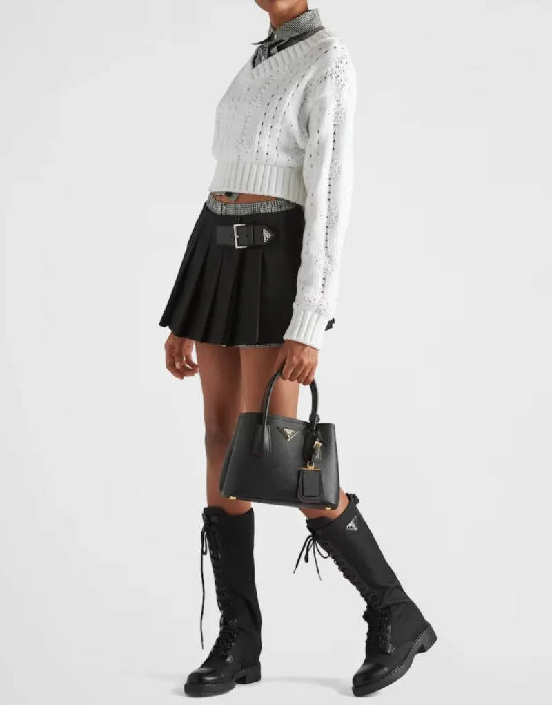 Alternative view of Prada Double Saffiano Mini Bag Black