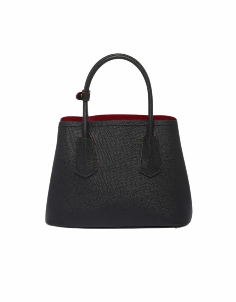 Prada Double Saffiano Mini Bag Black - Image 9