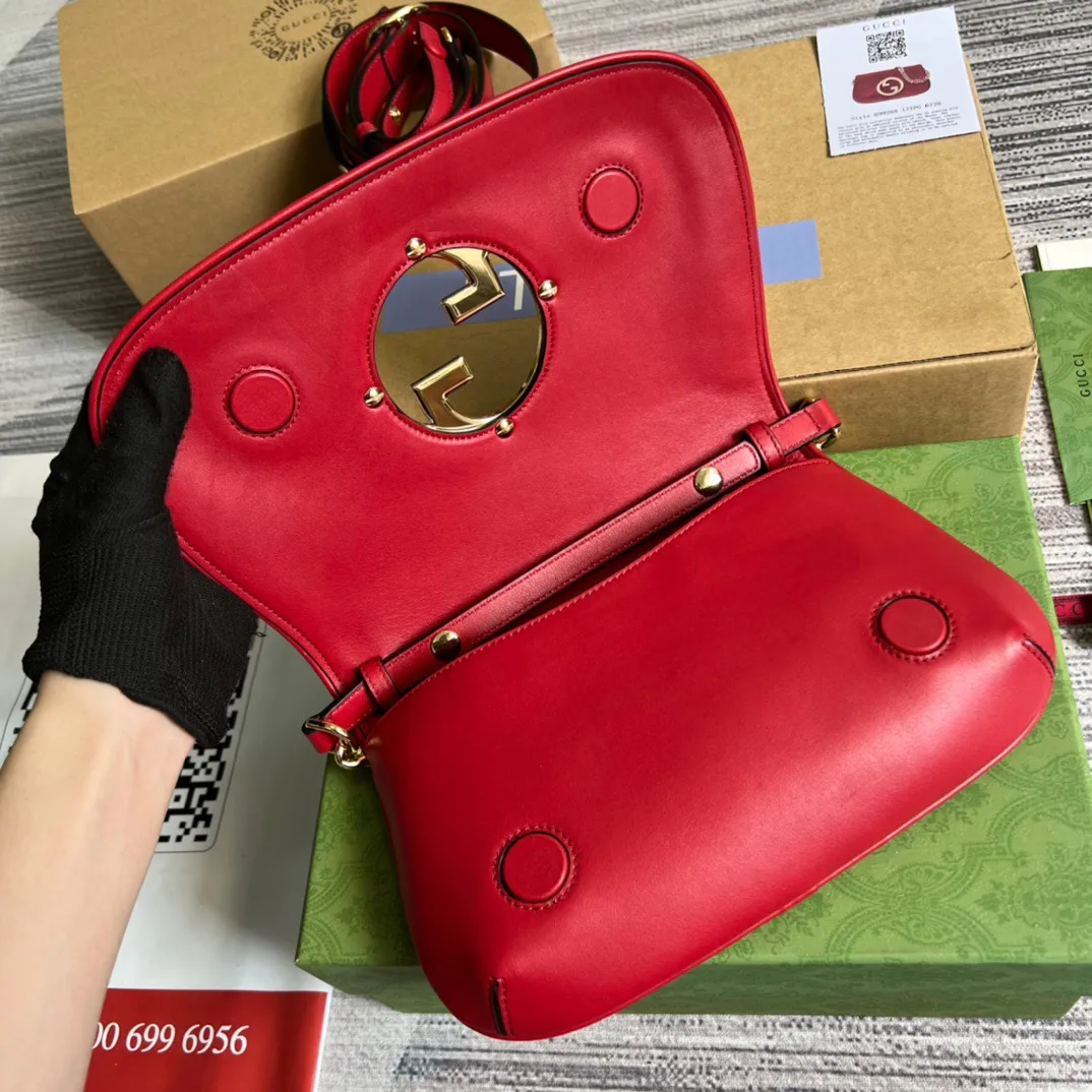 Gucci Blondie Medium Shoulder Bag / Red Gold Hardware - Image 7