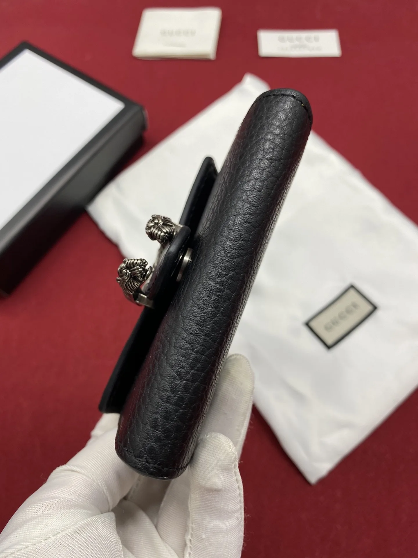 Gucci Dionysus Chain Super Mini Wallet / Black Palladium Hardware - Image 6