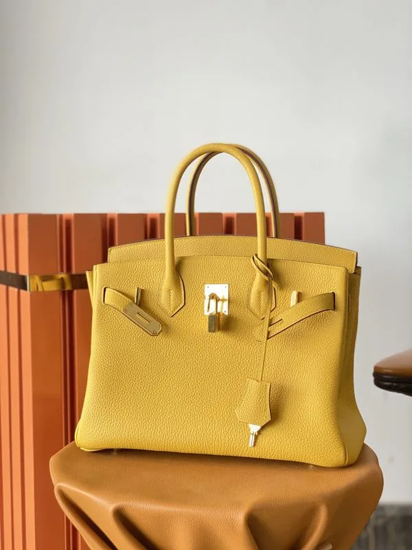 Hermes Birkin Nata Swift Yellow Gold Toned Hardware / - Image 2