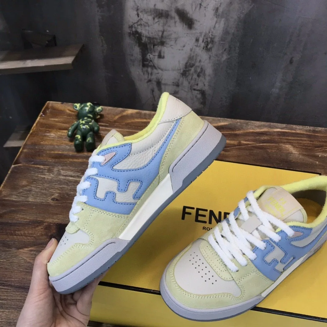 Fendi Match Low Tops Sneakers Yellow 7E1493AI1NF1H1F - Image 9