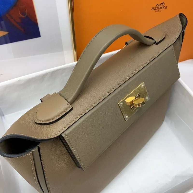 Alternative view of Hermes Clemence Swift Light Brown