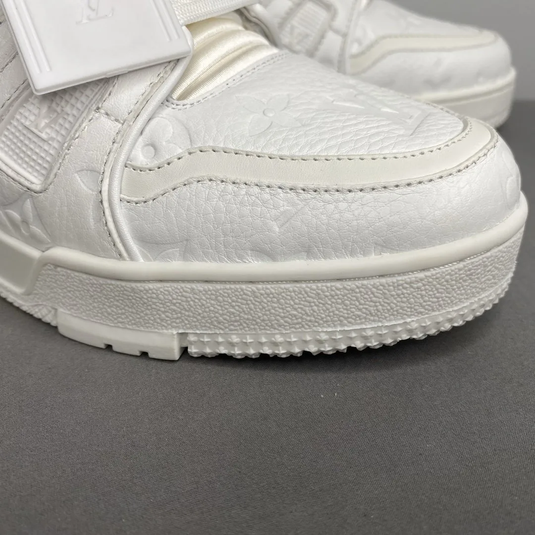 Alternative view of Louis Vuitton Trainer Sneaker Mix Of Materials White Virgil Abloh
