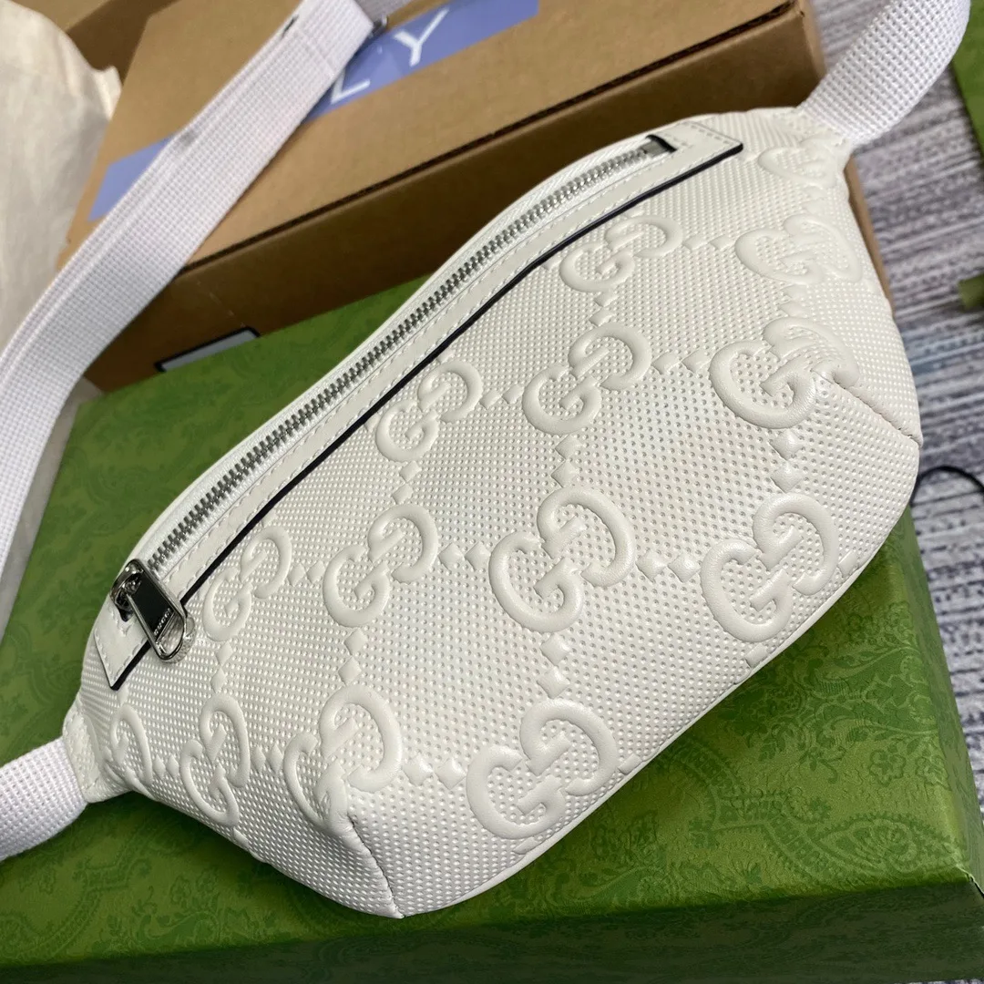 Gucci GG Embossed Belt Bag White GG Embossed / - Image 2