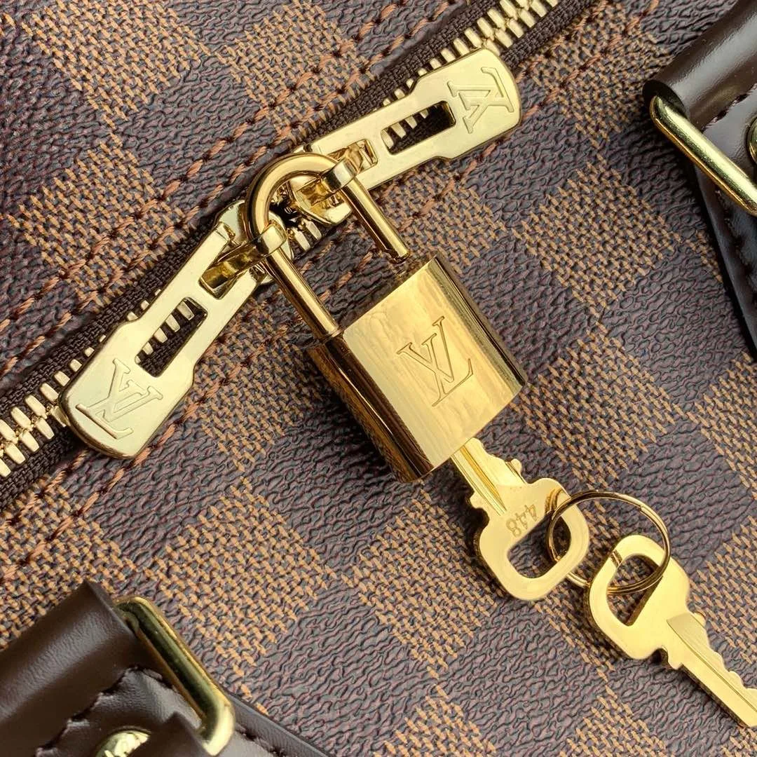 Louis Vuitton Speedy Bandouliere 25 Top Handle Bag / Brown Gold Hardware - Image 10