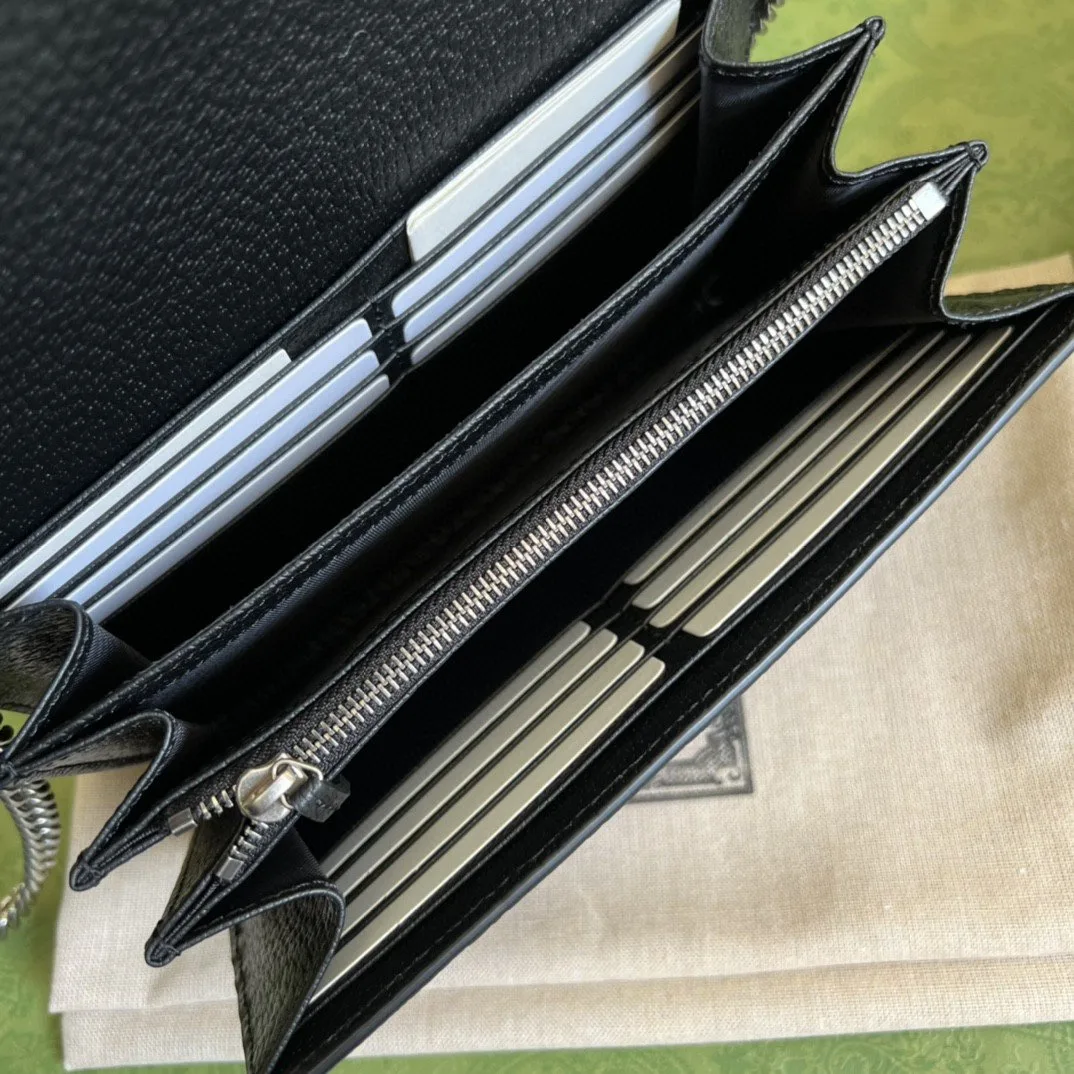 Alternative view of Gucci Dionysus Mini Chain Shoulder Bag / Black/ Ivory GG Denim Jacquard Palladium Hardware