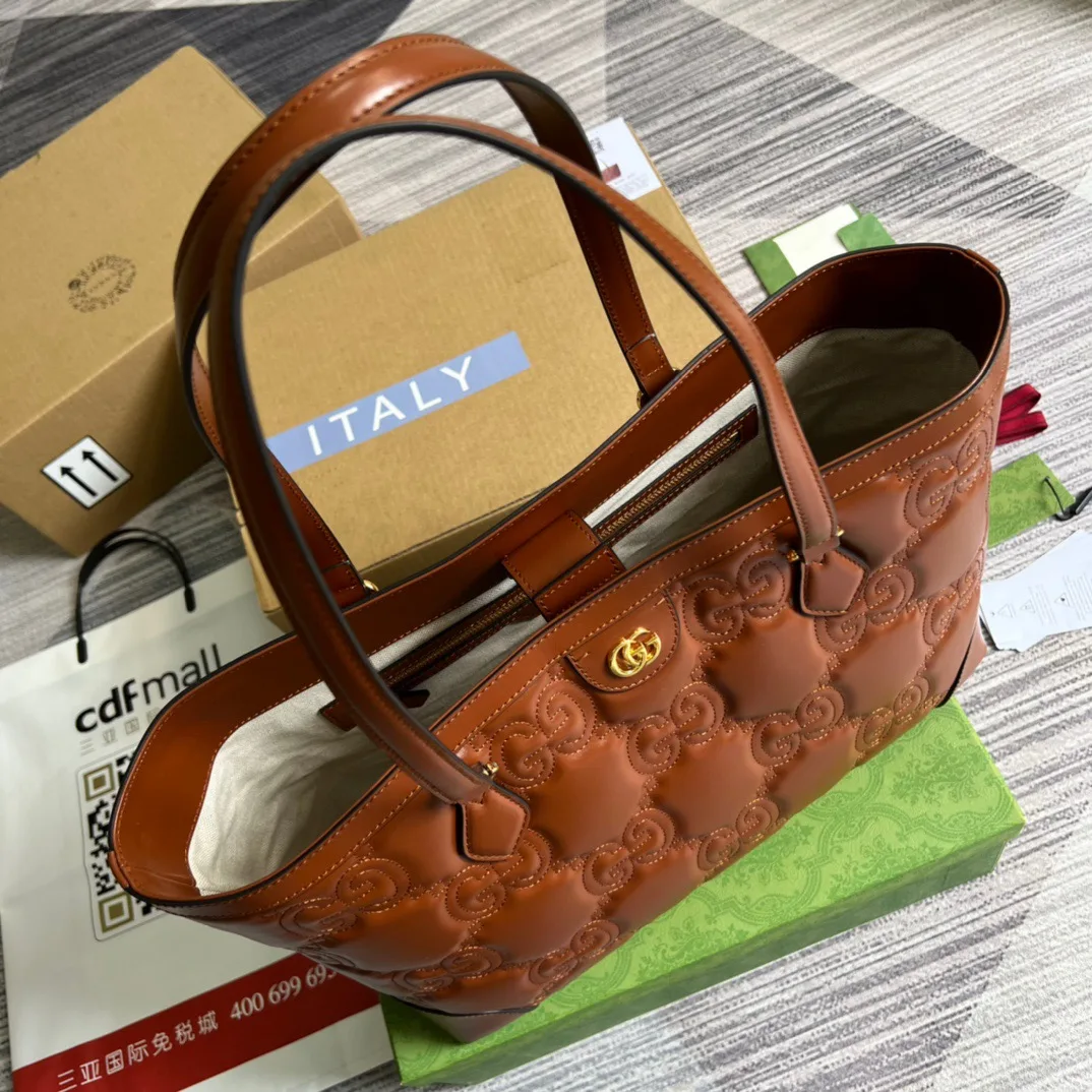 Gucci GG Medium Tote Brown - Image 5