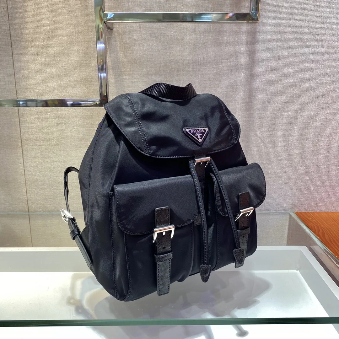 Prada Small Re-Nylon Backpack Black - Image 4