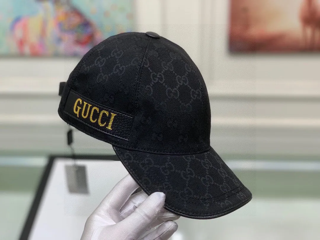 Gucci Baseball Hat Black - Image 7