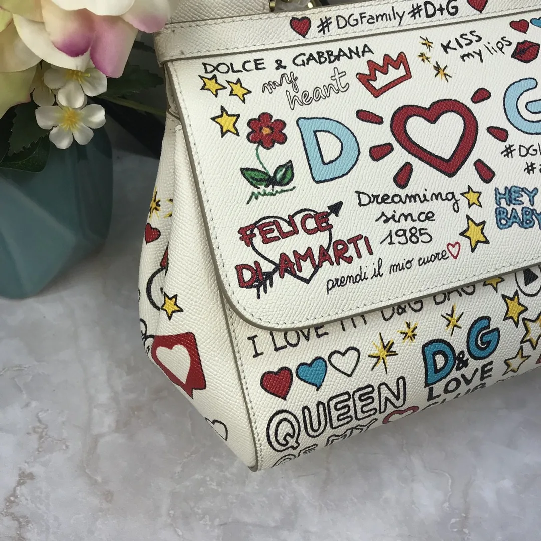 Dolce & Gabbana Medium Sicily Handbag Unique Print Motifs Muticolour / DG - Image 9