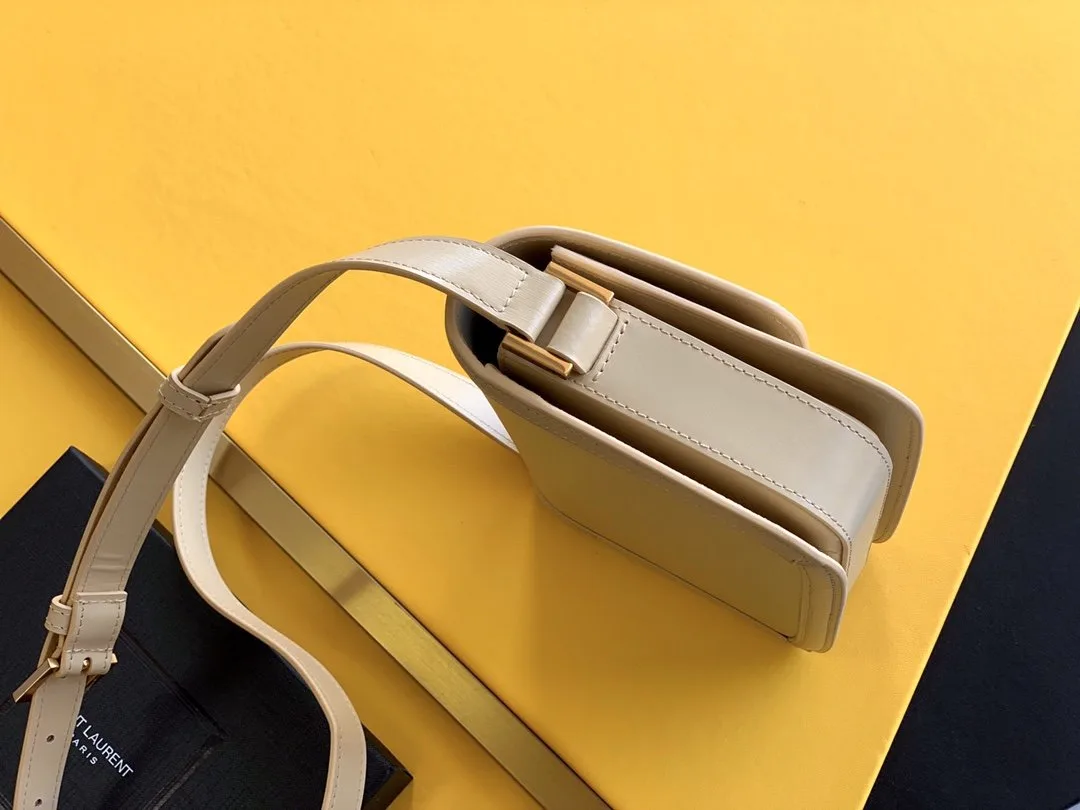 Saint Laurent Solferino Small Satchel Bag Beige In Box With Gold Hardware / YSl - Image 5