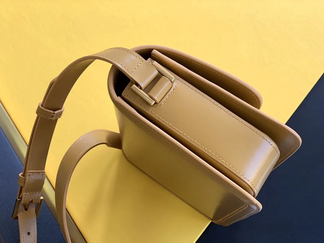 Alternative view of Saint Laurent Solferino Medium Satchel Bag In Box Brown / YSL