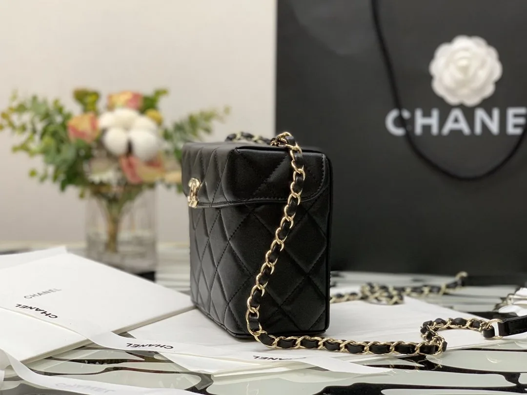 Alternative view of Chanel CO-CO Small Box Bag / Gold Hardware Black