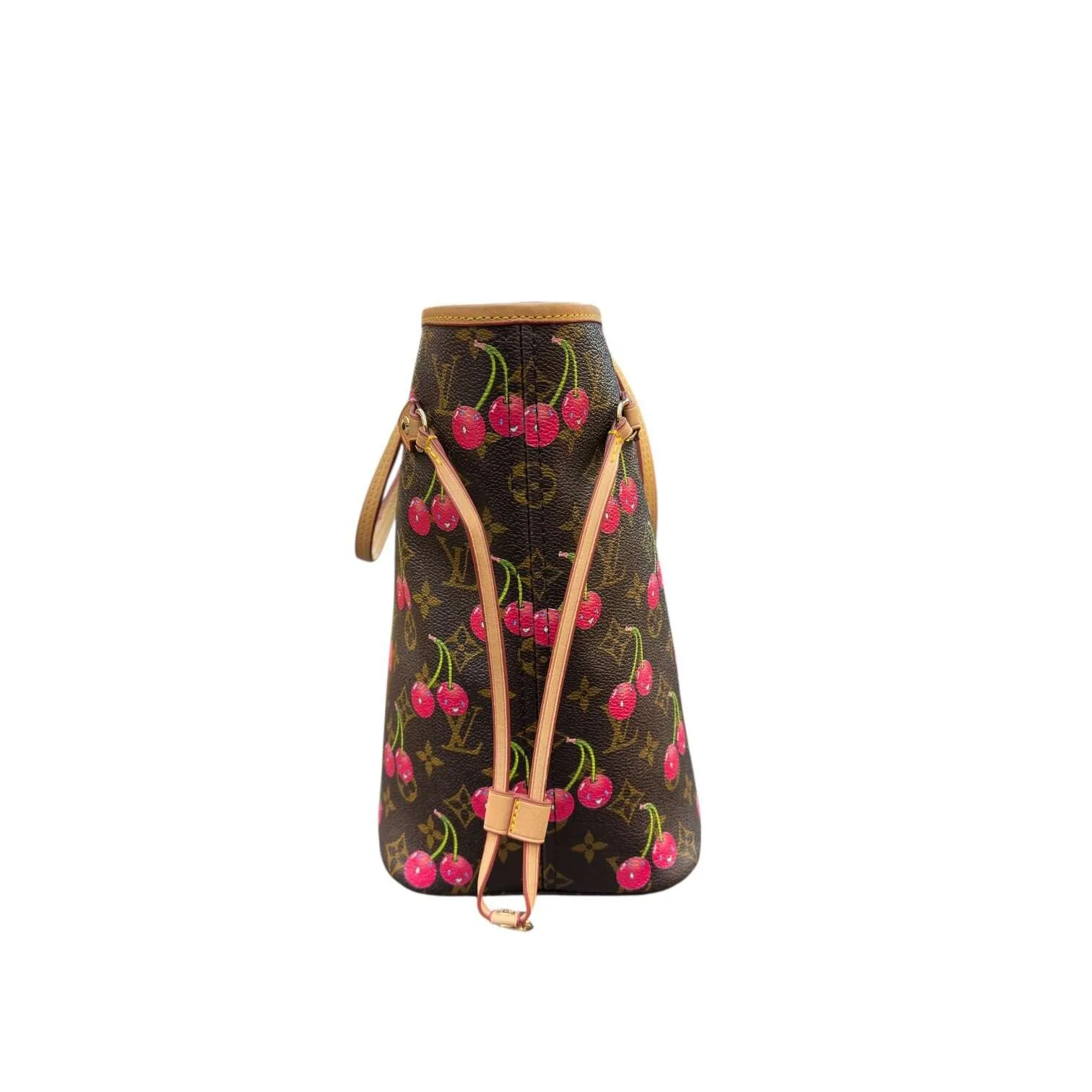 Cherry Monogram Neverfull MM Style Tote Bag - Image 3